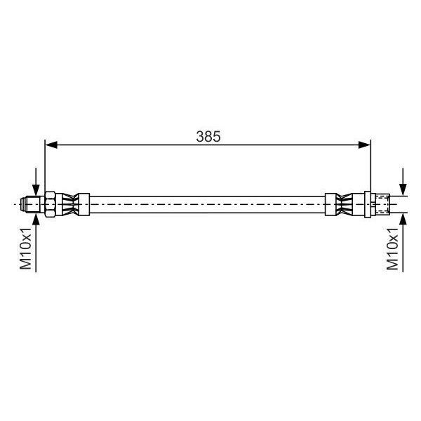 BOSCH FREN HORTUMU ON MERCEDES W202 S202 W203 S203 CL203 C208 C209 W204 W210 S210 C207 R171 R172 (A2044280435)
