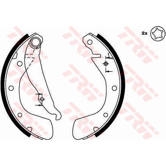 TRW ARKA PABUÇ BALATA CORSA B 3.93-9.00 CORSA C 00-12.09 TIGRA 94-00 ASTRA F 92-9.98 200X28 (1605041)
