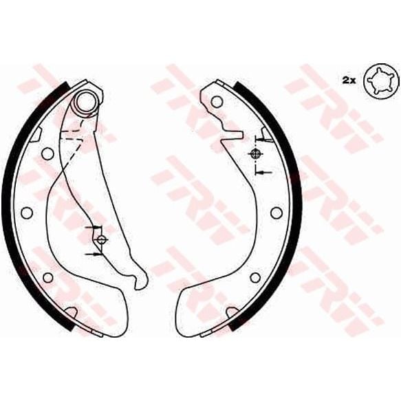 TRW ARKA PABUÇ BALATA CORSA B 3.93-9.00 CORSA C 00-12.09 TIGRA 94-00 ASTRA F 92-9.98 200X28 (1605041)