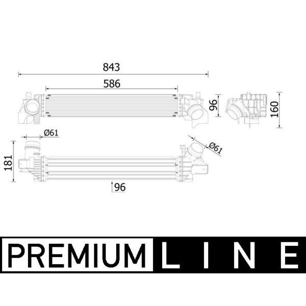 MAHLE TURBOSARJ RADYATORU BMW F40 F52 F44 F45 F46 F48 F49 F39 . MINI F54 F55 F56 F57 F60 (17517617597)