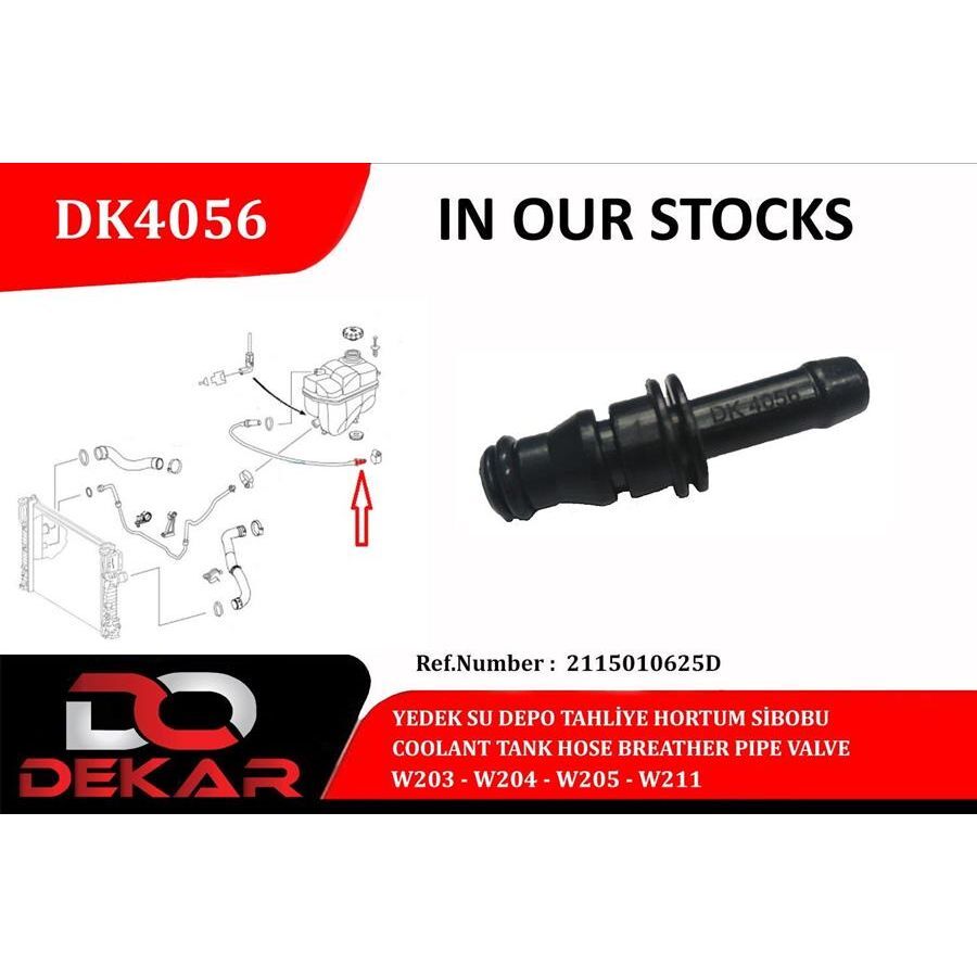 DEKAR HAVA TAHLIYE HORTUM VALFI MERCEDES W203 W204 W205 W211 S211 C219 (A2115010625S1)