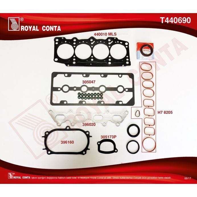 ROYAL ÜST TAKIM CONTA KEÇELİ PALIO-GRANDE PUNTO-LINEA 1.4 16V