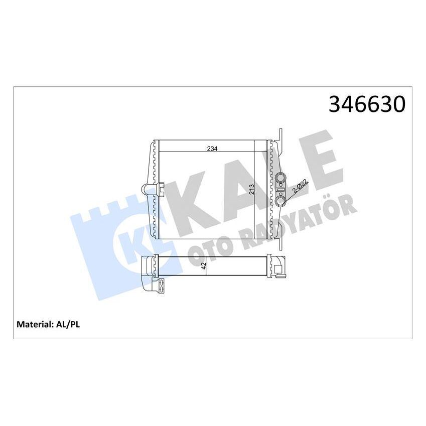 KALE RADYATOR KALORIFER RADYATORU MERCEDES S-CLASS W140 SASI NO: A133638 (A1408300761)