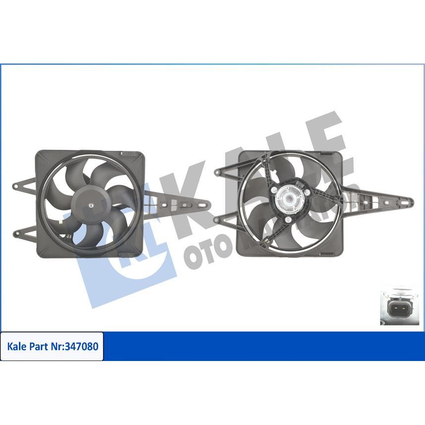 KALE RADYATOR FAN MOTORU DAVLUMBAZLI FIAT TEMPRA-TIPO 1.4-1.6 KLİMASIZ (46524328)