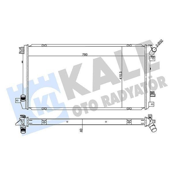 KALE RADYATOR RADYATÖR RENAULT / GM MASTER FAZ II (2140000Q0B)