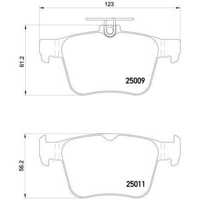 BREMBO ARKA BALATA VW GOLF VII 2014 > TOURAN T-ROC 2018 > AUDI A3 2014 >2020 Q2 2016 > TT 2018 > SEAT ATECA 2016 > LEON 2014-2020 SKODA SUPER B 2015 > KAROQ 2016 > (3Q0698451F)