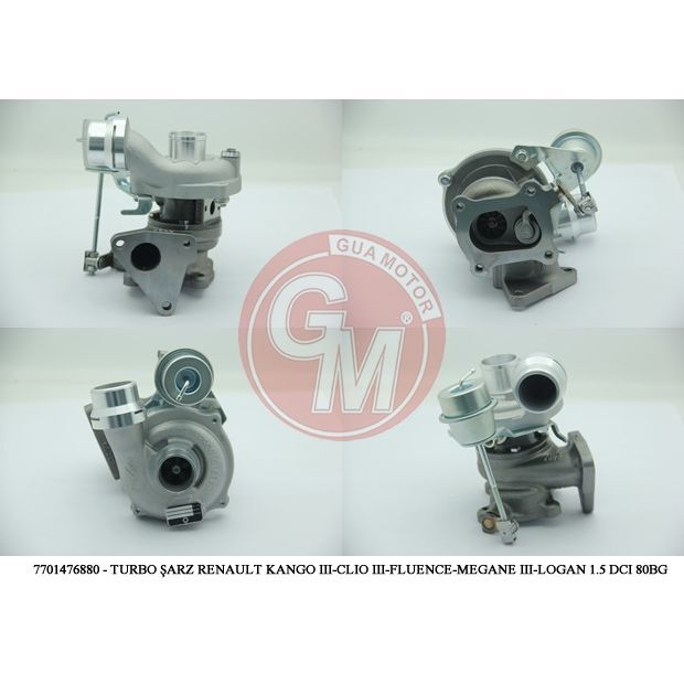 GUA TURBO ŞARJ RENAULT KANGO DACIA LOGAN LOGAN MCW 1.5 DCI 80-85BG (478276H307056)