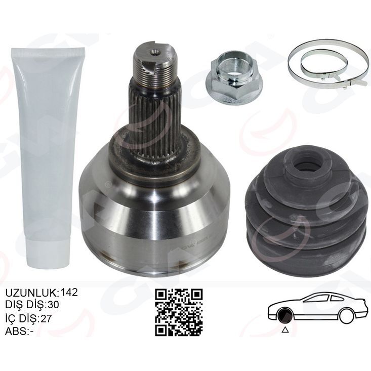 GVA AKS KAFASI DIŞ SAĞ/SOL BMW E46 XD Xİ 142MM (31607505199)