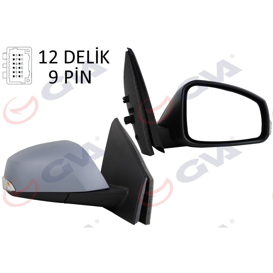 GVA DIŞ DİKİZ AYNASI SAĞ FLUENCE 10> ELEKTRİKLİ ISITMALI SİNYALLİ ASTARLI KONVEKS VM-6141EHPR (963015796R)