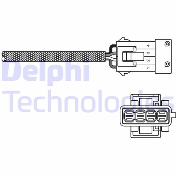 DELPHI OKSİJEN SENSÖRÜ P106-P206-P207-P307-P1007-FIORINO-BIPPER-NEMO-PARTNER-BERLINGO-C2-C3 1.4-1.6 TU3-TU5 (1628.AA)