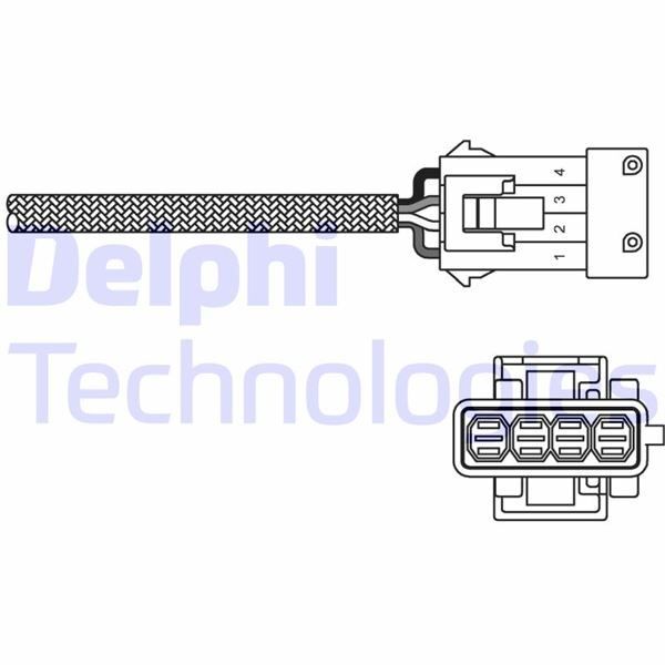 DELPHI OKSİJEN SENSÖRÜ P106-P206-P207-P307-P1007-FIORINO-BIPPER-NEMO-PARTNER-BERLINGO-C2-C3 1.4-1.6 TU3-TU5 (1628.AA)