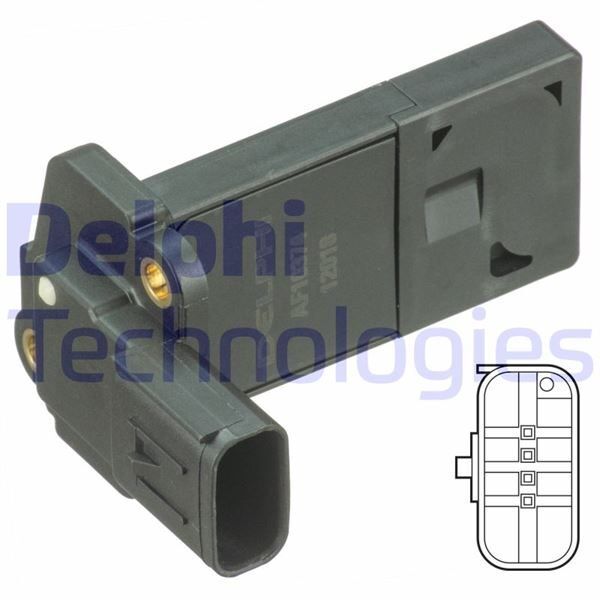 DELPHI HAVA KUTLE OLCER FOCUS III 11> 17 2.0 DTCI BERLINGO-C3-C4-C5-C-ELYSEE-SCUDO-2008-206 207-308 CONNECT 14> 1.6 TDCI FOCUS II-C MAX 1.6TDCI-2.0 TDCI 03-> MONDEO IV-S MAX-GALAXY-KUGA 2.0TDCI - 2.2TD VOLVO (1920.RA)