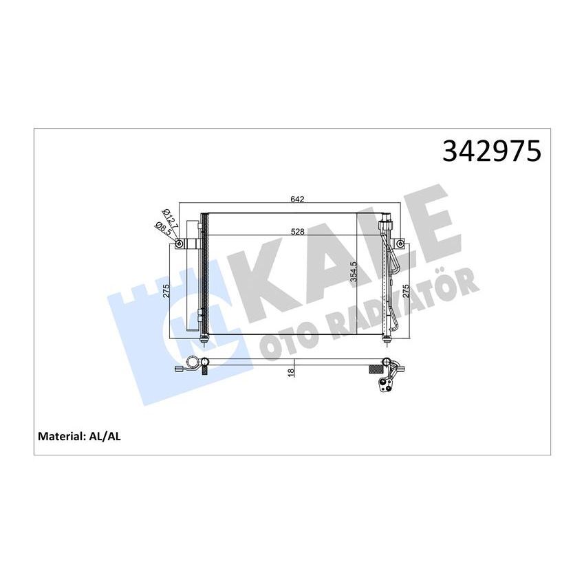 KALE RADYATOR KLİMA KONDENSERİ GETZ AL-AL (976061C300)