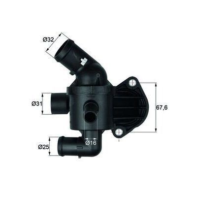 MAHLE TERMOSTAT KOMPLE 87C CADDY GOLF JETTA PASSAT TIGUAN LEON OCTAVIA A3 2.0 TDI CFFA CFFB CFGB CLLA (03L121111AE)