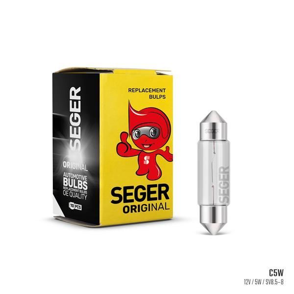 SEGER AMPUL C5W 12V 5W SV8.5-8 35MM SOFİT STANDART YENİLEME