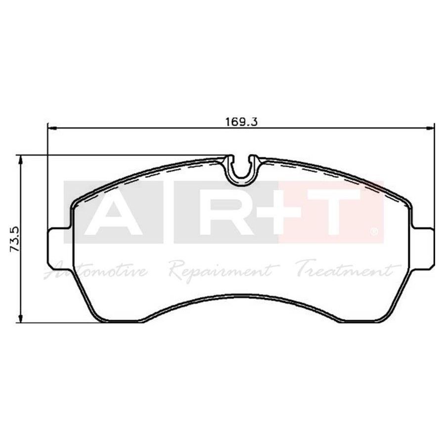 ART FREN BALATASI ON MERCEDES SPRINTER B906 B907 B910 . VW CRAFTER 30-35-50 (2E0698151A)