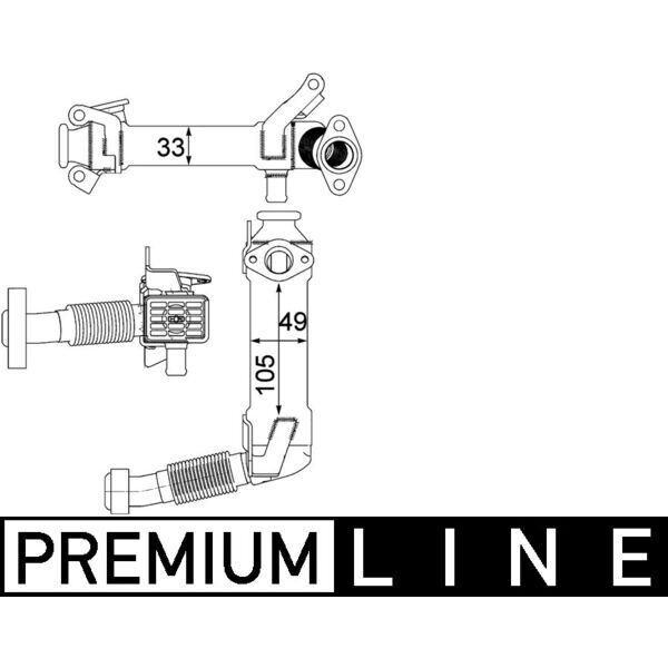 MAHLE EGR VALFI BMW M47 M57 E87 E46 E90 E91 E92 E93 E60 E61 E65 E66 E83 (11717794245)