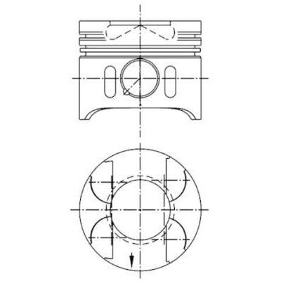 KOLBENSCHMIDT PISTON SEGMAN STD 88.00MM MERCEDES OM611 OM612 OM613 W203 W210 W163 W220 W638 B901 B905 EURO 3 (A6110301417)