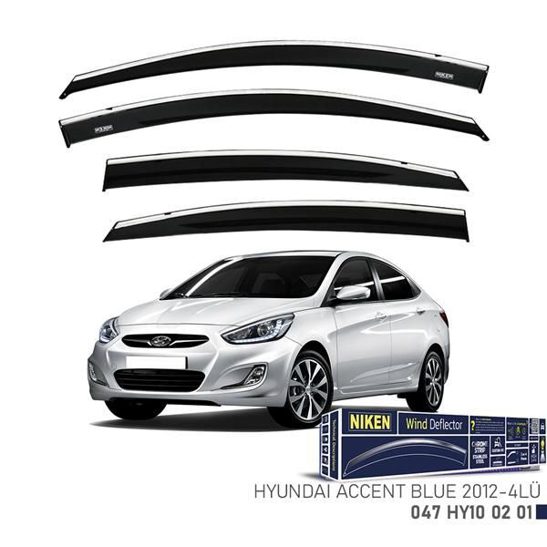 NIKEN KROMLU CAM RÜZGARLIĞI HYUNDAI ACCENT BLUE 2012- 4LÜ