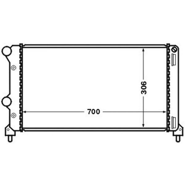 MAHLE RADYATÖR DOBLO 1.9 JTD-1.3MTJ MEK AC KLİMASIZ 730X305.4X38 -46807378 (51779233)