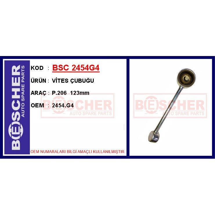 BESCHER VİTES ÇUBUĞU P.206 123MM (2454.G4)