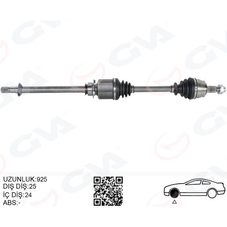 GVA KOMPLE AKS SAĞ LINEA 1.3 MTJ 07- 90HP MİLSİZ (51816768)