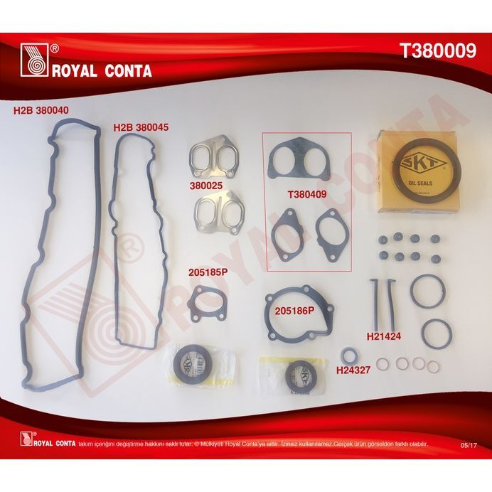 ROYAL MOTOR TAKIM CONTA SKT KEÇELİ LASTİKLİ PARTNER-BERLINGO-C15-JUMPY-XSARA 1.9 DW8 (0197.X6)