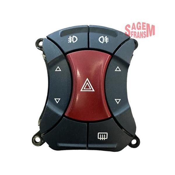 SAGEM DÖRTLÜ FLAŞÖR CAM AÇMA DÜĞMESİ FIAT DOBLO 01> (735297542)