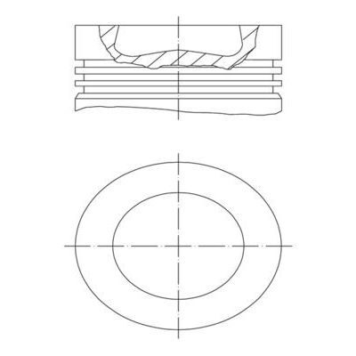 MAHLE PİSTON 81,50 MM (0,50) T6/CRAFTER/CHXB/CXFA/CXGB/CXHA/DAWA/DASA 2.0 TDI 16> (04L107065AF)
