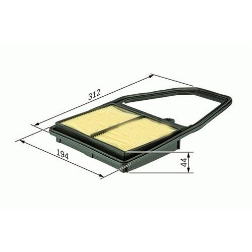 SARDES HAVA FİLTRESİ CIVIC VII 1.4-1.6-1.7 IE VTEC- 2.0 TYPE-R 01-05 TIRNAKLI X (17220PLC000)