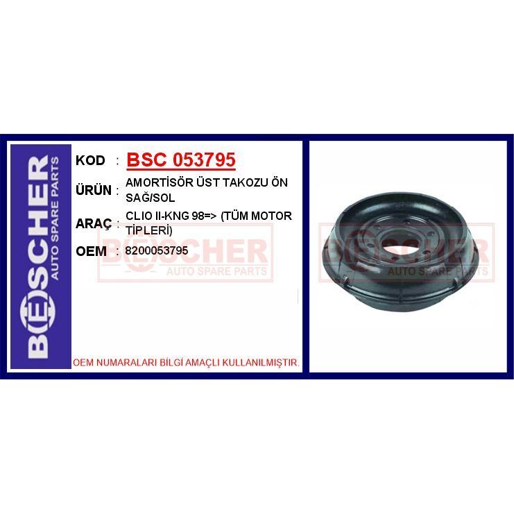 BESCHER AMORTİSÖR ÜST TAKOZU ÖN SAĞ/SOL CLIO II-KNG 98 > TÜM MOTOR TİPLERİ (8200053795)
