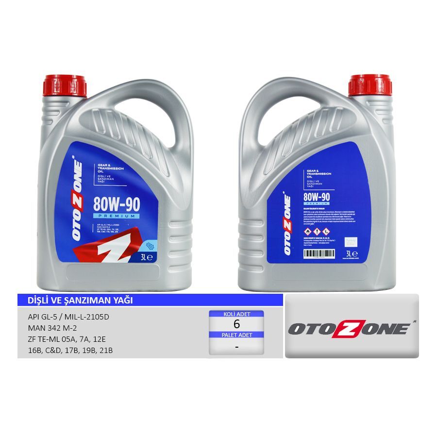 OTOZONE ŞANZIMAN YAĞI 80W90 3 LT API GL-5 (80W90)