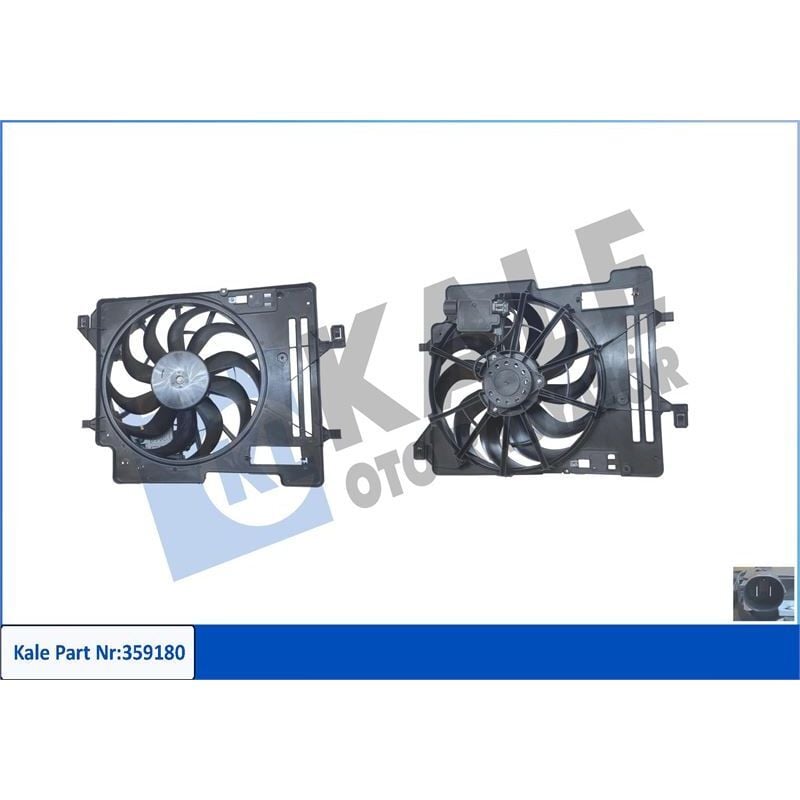 KALE RADYATOR FAN MOTORU DAVLUMBAZLI FORD FOCUS III 14-17 CONNCET 14 >KUGA II 14-17 1.5TDCI AT REZİSTÖRLÜ YENİ KASA 12V 250W 2400RPM (2244632)