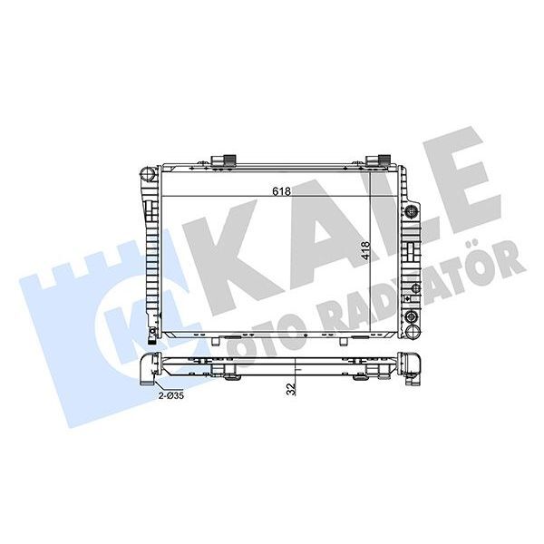 KALE RADYATOR MOTOR SU RADYATORU MERCEDES W202 S202 C208 R170 (A2025002203)