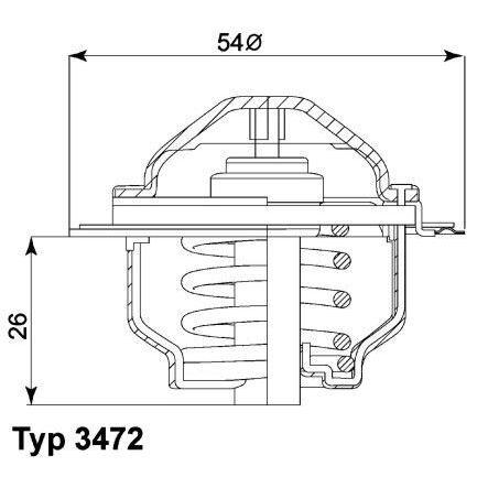 WAHLER TERMOSTAT GOLF VI PASSAT 2,0 TDI (03G121113)