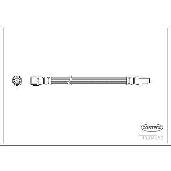 CORTECO FREN HORTUMU ARKA W163 (A1634201348)