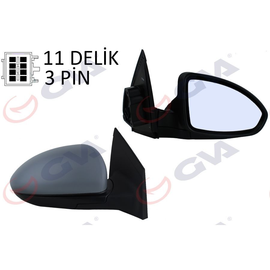 GVA DIŞ DİKİZ AYNASI SAĞ CRUZE 09> ELEKTRİKLİ ISITMALI ASTARLI ASFERİK (96831843)