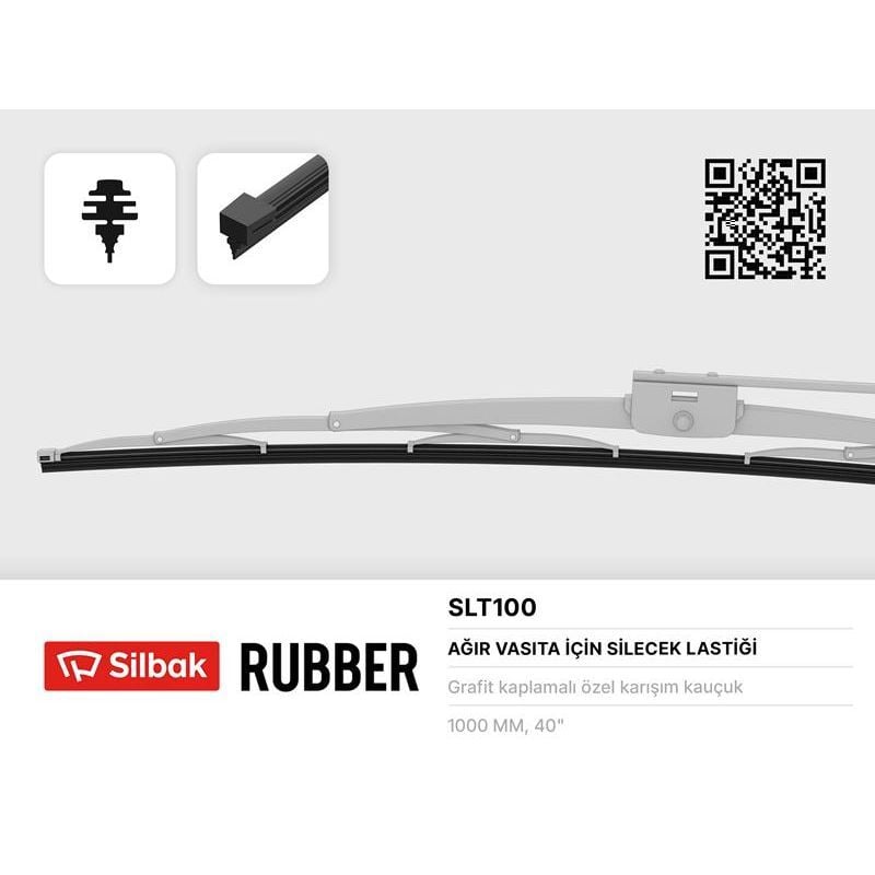 SILBAK SİLECEK LASTİĞİ 1000MM OTOBUS TİPİ