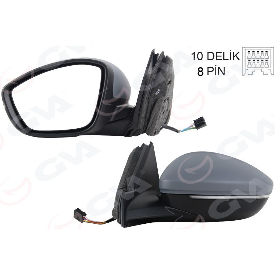 GVA DIŞ DİKİZ AYNASI SOL ELEKTRİKLİ ISITMALI SİNYALLİ KATLANIR ASTARLI KONVEKS 208 19- CORSA F 19- 10H8P (98260232XT)