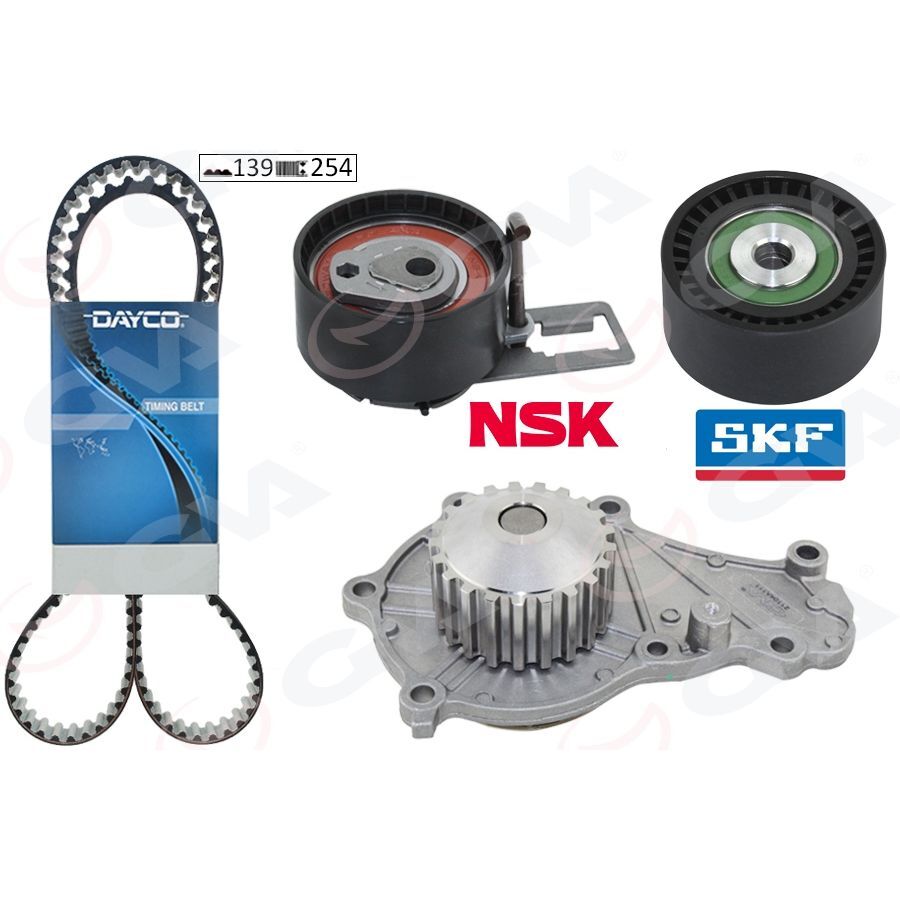 GVA EKSANTRİK GERGİ KİTİ DEVİRDAİM P206-P207-P307-P2008-C1-C2-C3 I II II C3 PLURIEL XSARA II 1.4 HDI D V4TD FIESTA 1.4 TDCI 1609417380-2S6Q8591BA (1608747680)