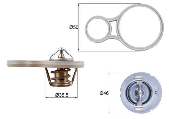 Behr Mahle Termostat Isı Ayarlayıcı Valf R50 R52 R53 (1153 1 485 847)