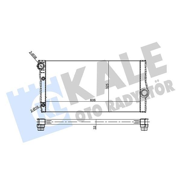 KALE RADYATOR MOTOR SU RADYATORU BMW F07 F10 F11 F06 F12 F13 F01 F02 (17118509175)