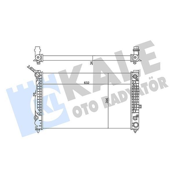 KALE RADYATOR RADYATÖR AUDI A4 A6 2.4/2.6/2.8 95-01-SIPERB 2.8 V6-2.5 TDI (4B0121251AF)