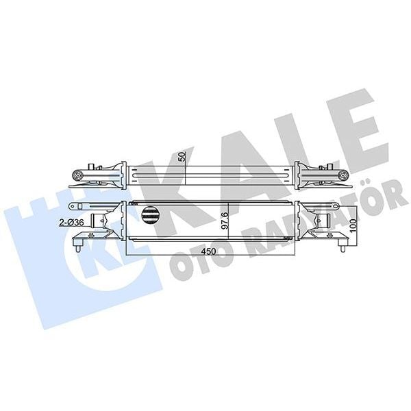 KALE RADYATOR İNTERCOOLER AL/PL/BRZ GRANDE PUNTO-PUNTO-PUNTO EVO (50540161)