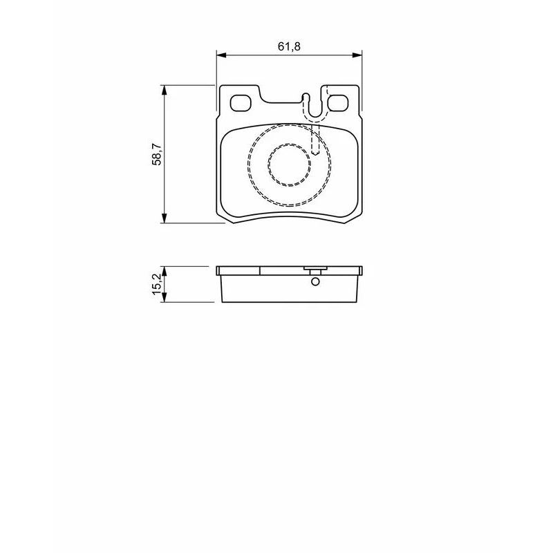 BOSCH FREN BALATASI ARKA MERCEDES W201 W202 W210 W124 R170 (A0054201720)