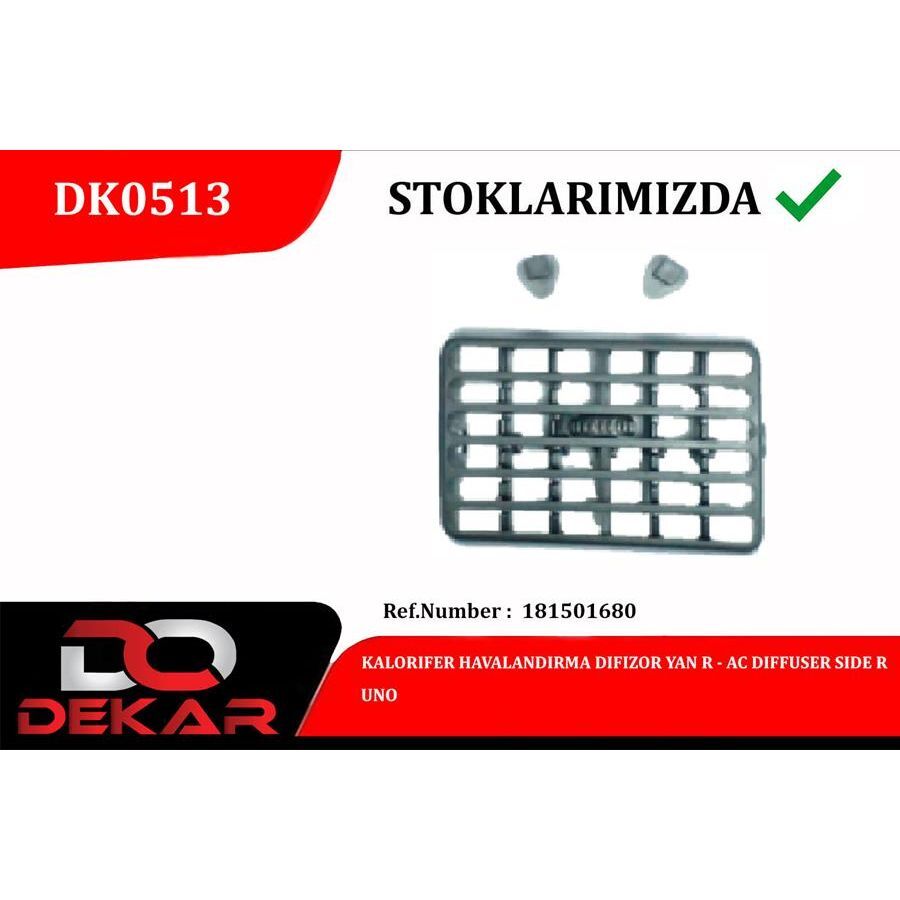 DEKAR KALORIFER HAVALANDIRMA DIFIZOR YAN R UNO (181501680)