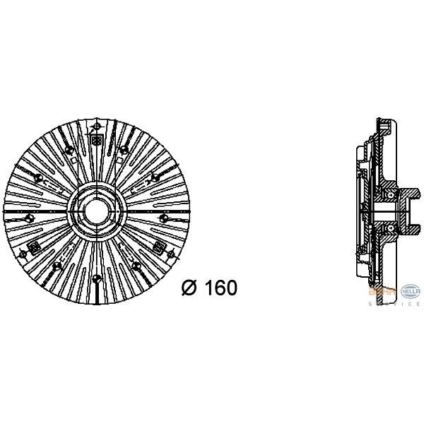 FANEX FAN TERMIGI BMW M41 M51 E30 E34 E36 TD TDS (11522245498)