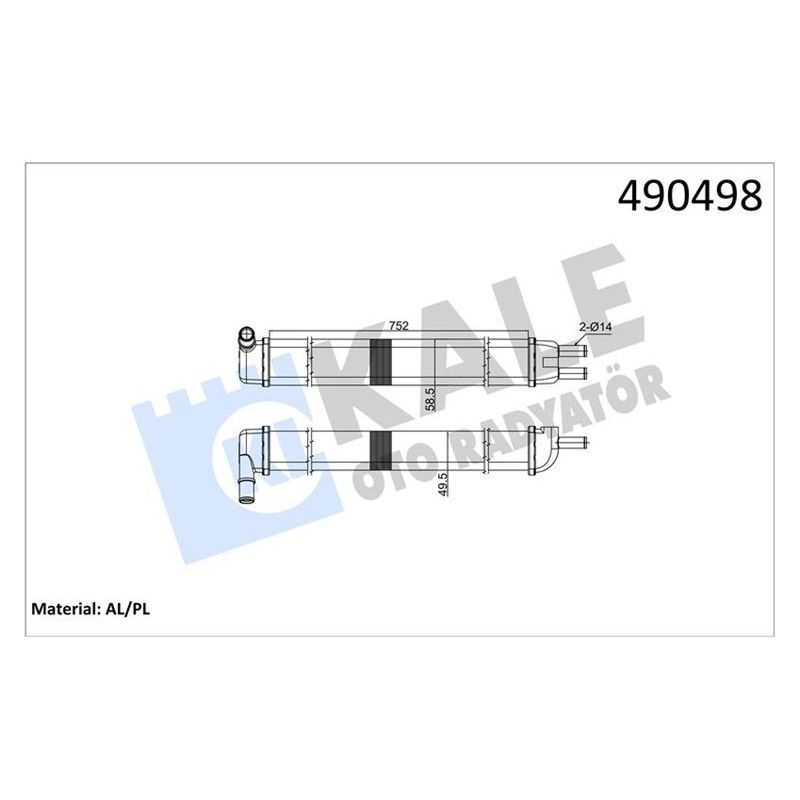 KALE RADYATOR KALORİFER RADYATÖRÜ R12 TOROS 752X58X50 2 SIRA AL PL SİSTEM (7702252835)