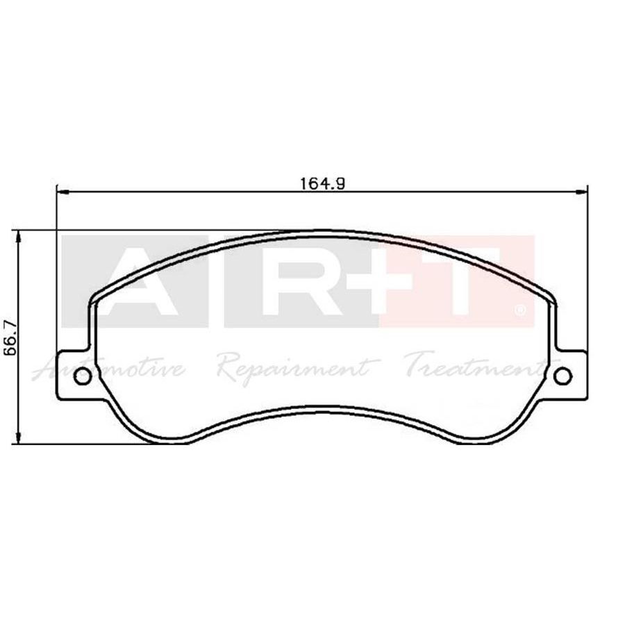 ART ON FREN BALATASI TRANSIT V348 06 14 A.CEKER 11 / VW AMAROK 2.0TDI 10 FİŞLİ (1371402)