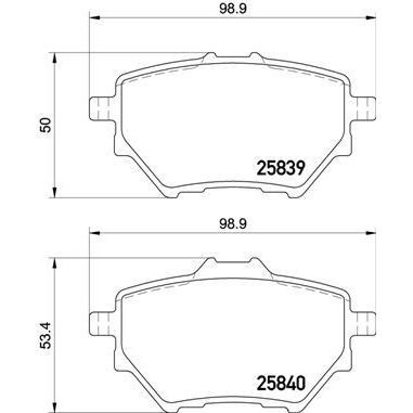 BREMBO ARKA FREN BALATASI ASTRA L 21> COMBO E 18> GRANDLAND 17> MOKKA E 20> C4 18> C4 E 22> BERLINGO 18> PARTNER 18> RIFTER 18> 508 18> 308 II-III 13> 3008 16> 408 22> DS4 II 21> 268MM / PROACE CITY 21> (160900